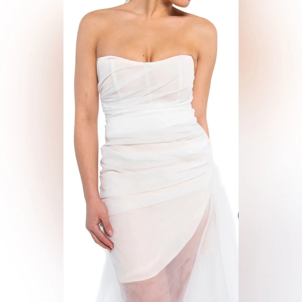 NWT The Bar Cleo Gown Blanc